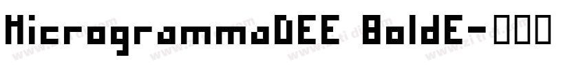 MicrogrammaDEE BoldE字体转换